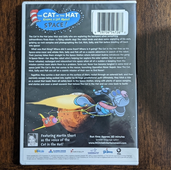 The Cat In The Hat Knows A Lot About Space New DVD (Run Time Approx. 60 minutes) - Picture 2 of 2